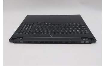 Lenovo 5CB1S76671 C-Cover with keyboard, Spanish, Eclipse Black, White Backlight, Painting, UK