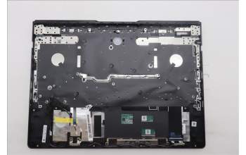 Lenovo 5CB1S76679 C-Cover with keyboard, Belgian, Eclipse Black, White Backlight, UK