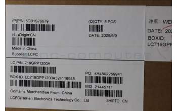 Lenovo 5CB1S76679 C-Cover with keyboard, Belgian, Eclipse Black, White Backlight, UK