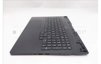 Lenovo 5CB1S76687 C-Cover with keyboard, French, Eclipse Black, White Backlight, US