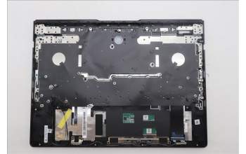 Lenovo 5CB1S76689 C-Cover with keyboard, German, Eclipse Black, White Backlight, UK