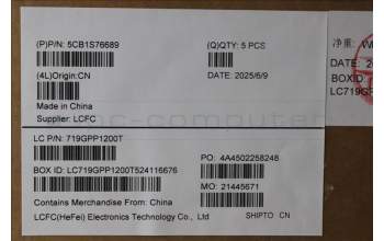 Lenovo 5CB1S76689 C-Cover with keyboard, German, Eclipse Black, White Backlight, UK