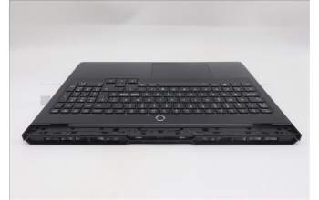 Lenovo 5CB1S76698 C-Cover with keyboard, Nordic, Eclipse Black, White Backlight, UK