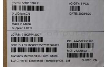 Lenovo 5CB1S76711 C-Cover with keyboard, Bulgarian, Eclipse Black, RGB Backlight, UK