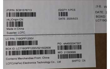 Lenovo 5CB1S76713 C-Cover with keyboard, English, Eclipse Black, RGB Backlight, US