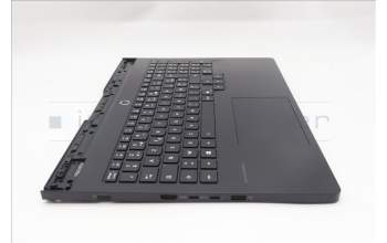 Lenovo 5CB1S76717 C-Cover with keyboard, French, Eclipse Black, RGB Backlight, US