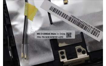 Lenovo 5CB1S76722 C-Cover with keyboard, Hungarian, Eclipse Black, RGB Backlight, UK