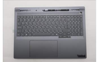 Lenovo 5CB1S80307 C-Cover with keyboard, Bulgarian, Luna Grey, Non-FingerPrint, UK