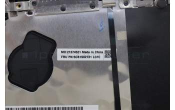 Lenovo 5CB1S82731 C-Cover with keyboard, US English Euro, Luna Grey, Non_FingerPrint