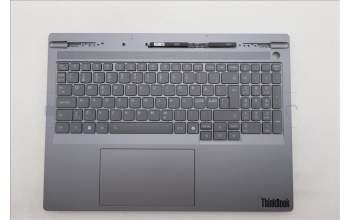 Lenovo 5CB1S82741 C-Cover with keyboard, Nordic, Luna Grey, Non_FingerPrint