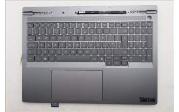 Lenovo 5CB1S82745 C-Cover with keyboard, UK English, Luna Grey, Non_FingerPrint