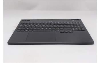 Lenovo 5CB1S82781 C-Cover with keyboard, Hebrew, Eclipse Black, RGB Backlight, Anodizing Sandblasting, US