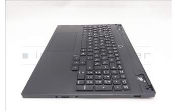Lenovo 5CB1S82782 C-Cover with keyboard, Hungarian, Eclipse Black, RGB Backlight, Anodizing Sandblasting, UK