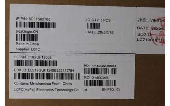 Lenovo 5CB1S82788 C-Cover with keyboard, Nordic, Eclipse Black, RGB Backlight, Anodizing Sandblasting