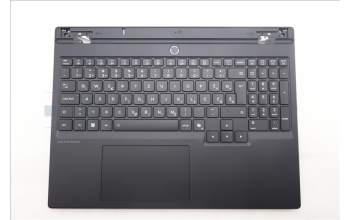 Lenovo 5CB1S82791 C-Cover with keyboard, Slovenian, Eclipse Black, RGB Backlight, Anodizing Sandblasting
