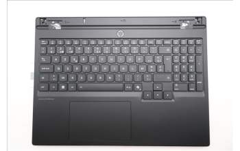 Lenovo 5CB1S82830 C-Cover with keyboard, Belgian, Eclipse Black, Anodizing Sandblasting, UK