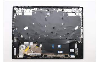 Lenovo 5CB1S82835 C-Cover with keyboard, US English Euro, Eclipse Black, Anodizing Sandblasting, US