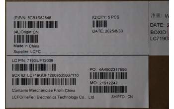 Lenovo 5CB1S82848 C-Cover with keyboard, Nordic, Eclipse Black, Anodizing Sandblasting, UK