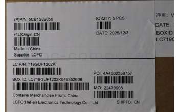 Lenovo 5CB1S82850 C-Cover with keyboard, Russian, Eclipse Black, Anodizing Sandblasting, US