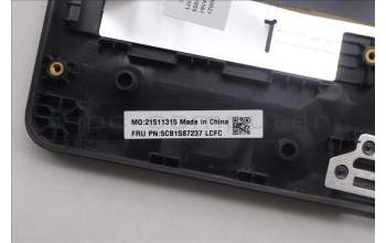 Lenovo 5CB1S87237 C-Cover with keyboard, English, Eclipse Black, White Backlight, US