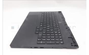 Lenovo 5CB1S87241 C-Cover with keyboard, French, Eclipse Black, White Backlight, US