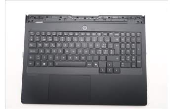 Lenovo 5CB1S87257 C-Cover with keyboard, Switzerland, Eclipse Black, White Backlight, UK