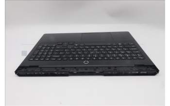 Lenovo 5CB1S87261 C-Cover with keyboard, Ukraine, Eclipse Black, White Backlight, US