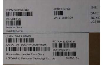 Lenovo 5CB1S87263 C-Cover with keyboard, Belgian, Eclipse Black, RGB Backlight, UK