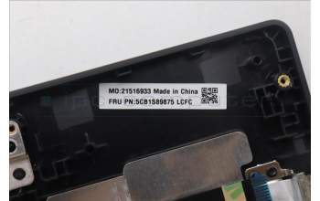 Lenovo 5CB1S89875 C-Cover with keyboard, Bulgarian, Eclipse Black, RGB Backlight, Anodizing Sandblasting, UK