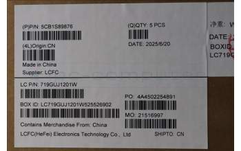 Lenovo 5CB1S89876 C-Cover with keyboard, Czech Slovakian, Eclipse Black, RGB Backlight, Anodizing Sandblasting, UK