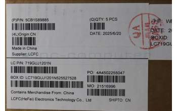 Lenovo 5CB1S89885 C-Cover with keyboard, Hungarian, Eclipse Black, RGB Backlight, Anodizing Sandblasting, UK