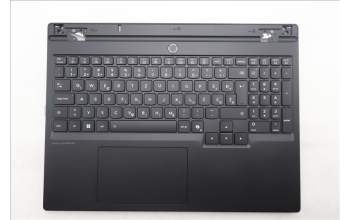 Lenovo 5CB1S89894 C-Cover with keyboard, Slovenian, Eclipse Black, RGB Backlight, Anodizing Sandblasting