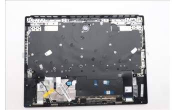 Lenovo 5CB1S89907 C-Cover with keyboard, English, Eclipse Black, White Backlight, Anodizing Sandblasting, US