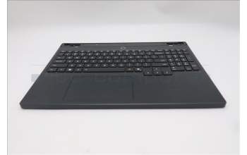 Lenovo 5CB1S89907 C-Cover with keyboard, English, Eclipse Black, White Backlight, Anodizing Sandblasting, US