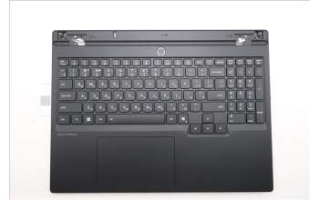 Lenovo 5CB1S89923 C-Cover with keyboard, Russian, Eclipse Black, White Backlight, Anodizing Sandblasting, US