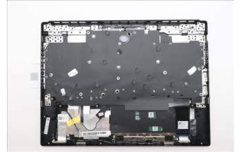 Lenovo 5CB1S89930 C-Cover with keyboard, UK English, Eclipse Black, White Backlight, Anodizing Sandblasting, UK