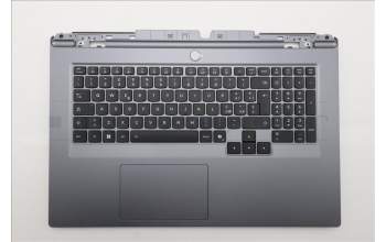 Lenovo 5CB1S90388 C-Cover with keyboard, Italian, Luna Grey, White Backlight, UK