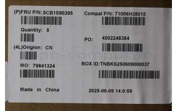 Lenovo 5CB1S90395 C-Cover with keyboard, French, Luna Grey, White Backlight, US