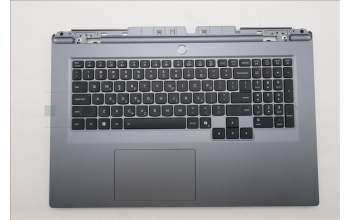 Lenovo 5CB1S90409 C-Cover with keyboard, Greek, Luna Grey, RGB Backlight, US