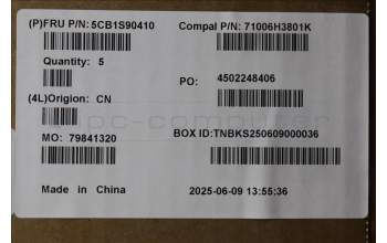 Lenovo 5CB1S90410 C-Cover with keyboard, US English Euro, Luna Grey, RGB Backlight, US