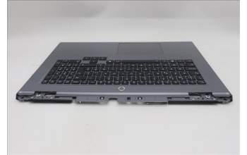 Lenovo 5CB1S90429 C-Cover with keyboard, Belgian, Luna Grey, RGB Backlight, UK