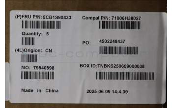 Lenovo 5CB1S90433 C-Cover with keyboard, Bulgarian, Luna Grey, RGB Backlight, UK