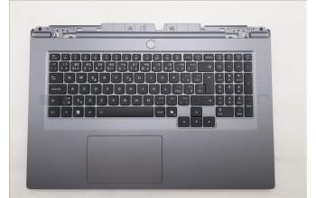 Lenovo 5CB1S90434 C-Cover with keyboard, Czech Slovakian, Luna Grey, RGB Backlight, UK