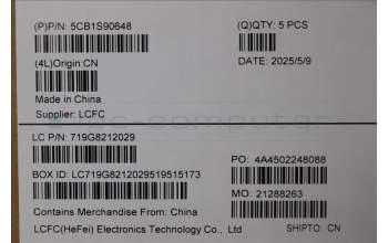 Lenovo 5CB1S90648 C-Cover with keyboard, Nordic, Cosmic Blue, Backlight