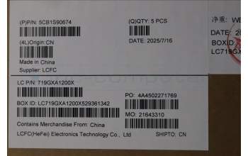 Lenovo 5CB1S90674 C-Cover with keyboard, German, Eclipse Black, UK