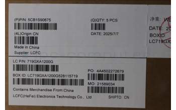 Lenovo 5CB1S90675 C-Cover with keyboard, Greek, Eclipse Black