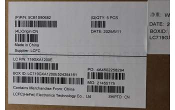 Lenovo 5CB1S90682 C-Cover with keyboard, Nordic, Eclipse Black