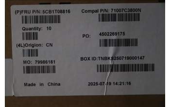 Lenovo 5CB1T08816 LCD Cover C 83SC W/Antenna