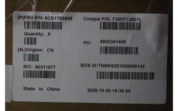 Lenovo 5CB1T08848 C-Cover with keyboard, English, White Backlight, US