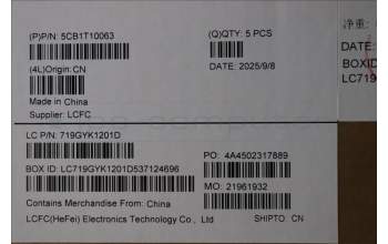 Lenovo 5CB1T10063 C-Cover with keyboard, Bulgarian, White Backlight, UK